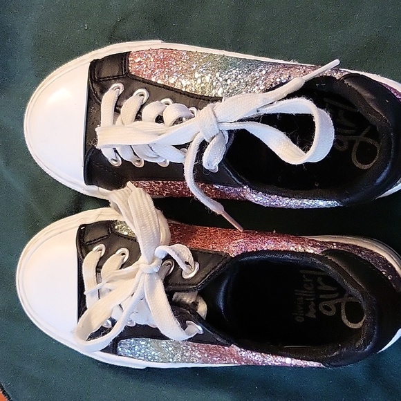 Girl's sparkly glitter sneakers - Picture 2 of 6